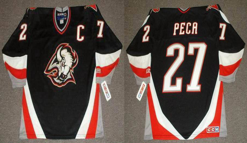 2019 Men Buffalo Sabres #27 Peca black CCM NHL jerseys